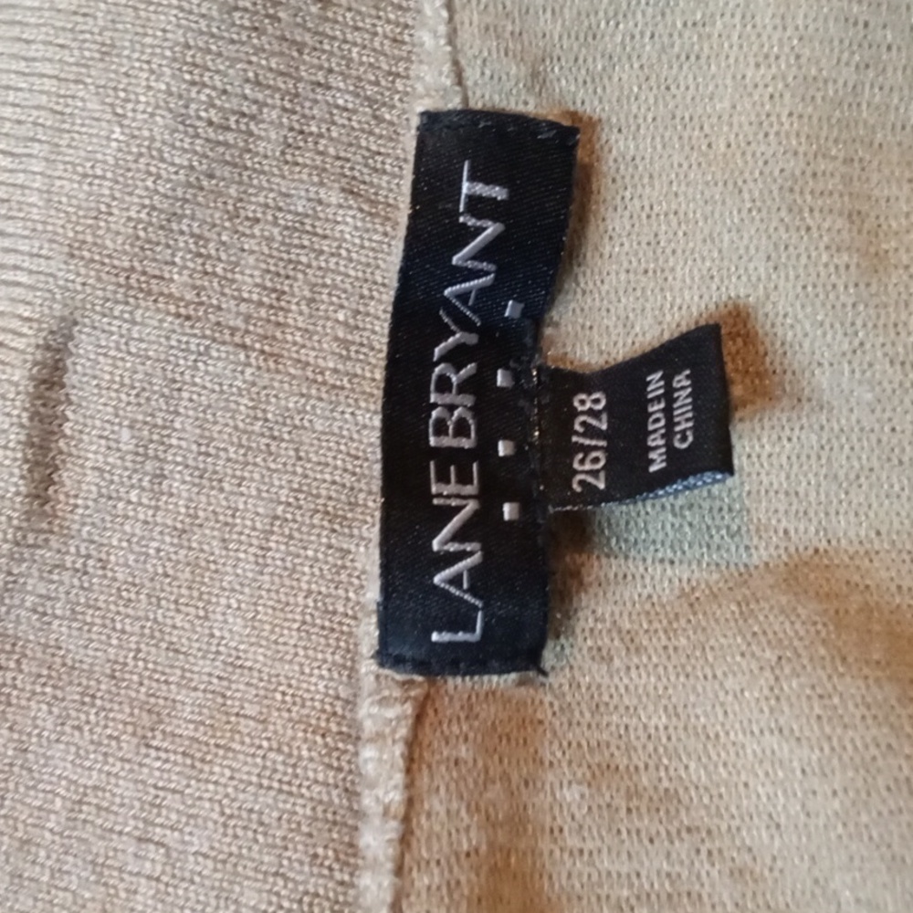 Lane Bryant Beige Knit Cardigan Sweater - Picture 3 of 5
